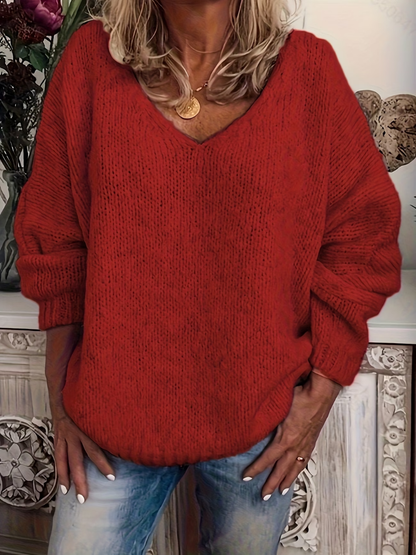 Sophie | Stijlvolle Dames Trui met V-Hals