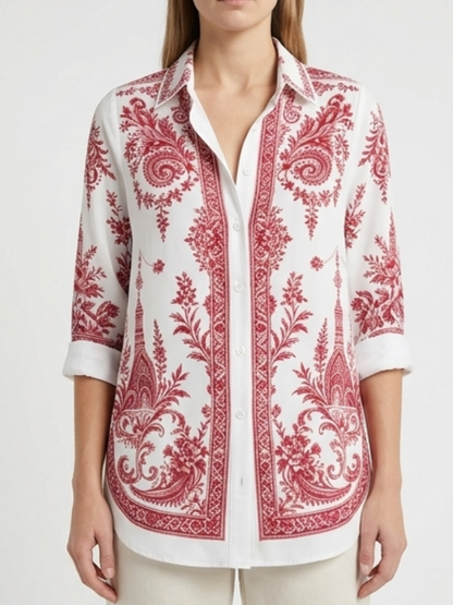 Luna | Elegante Paisley Blouse