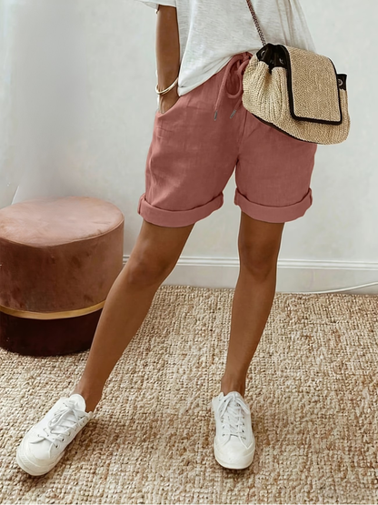 Eva | Comfortabele Linnen-Look Shorts