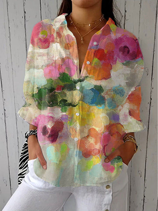 Elara | Waterverf Dromen Blouse