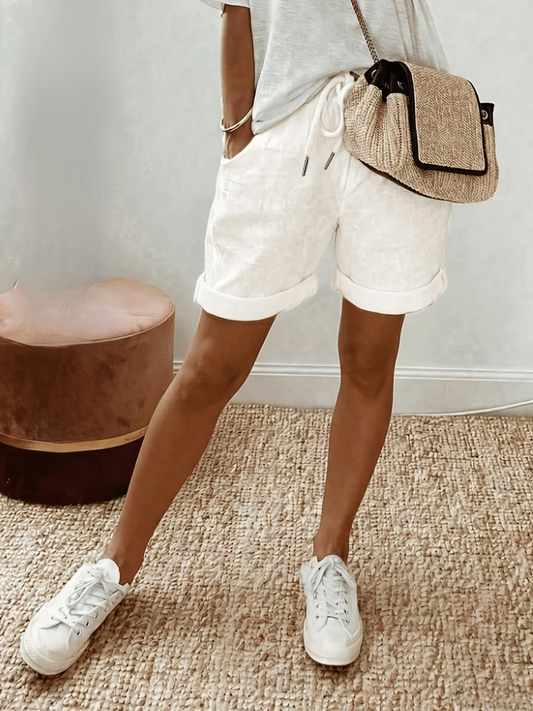 Eva | Comfortabele Linnen-Look Shorts
