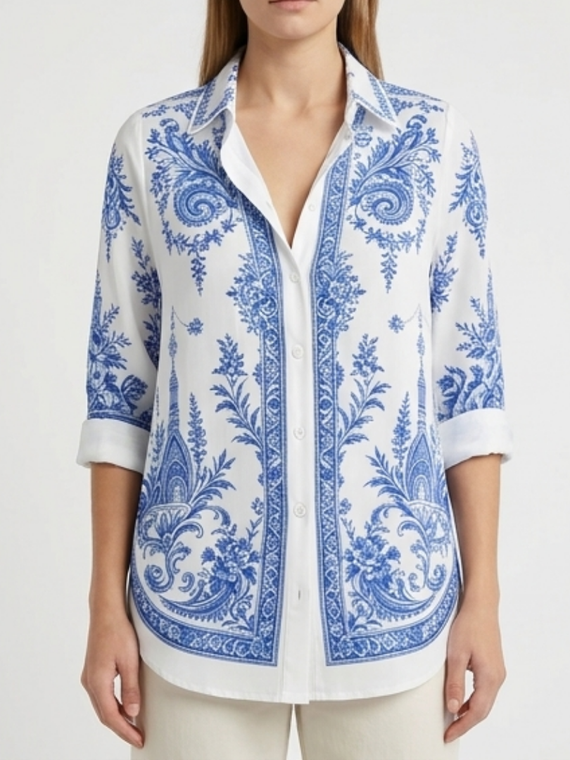 Luna | Elegante Paisley Blouse