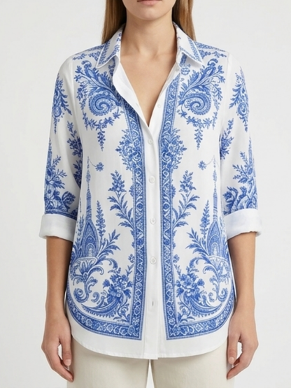 Luna | Elegante Paisley Blouse