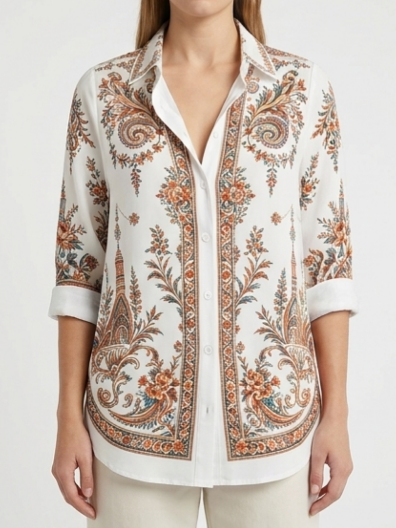 Luna | Elegante Paisley Blouse