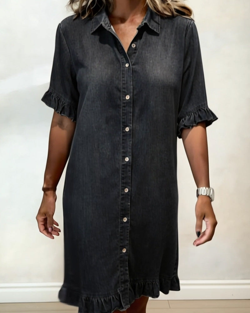 Jongman Mode® | Comfortabele Denim Jurk