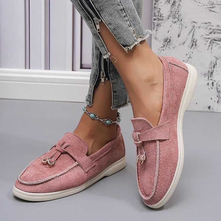 SASKIA | ELEGANTE LOAFERS MET GEKNOOPTE STIKSEL