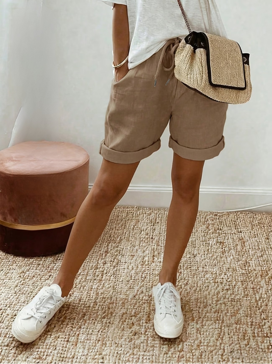 Eva | Comfortabele Linnen-Look Shorts
