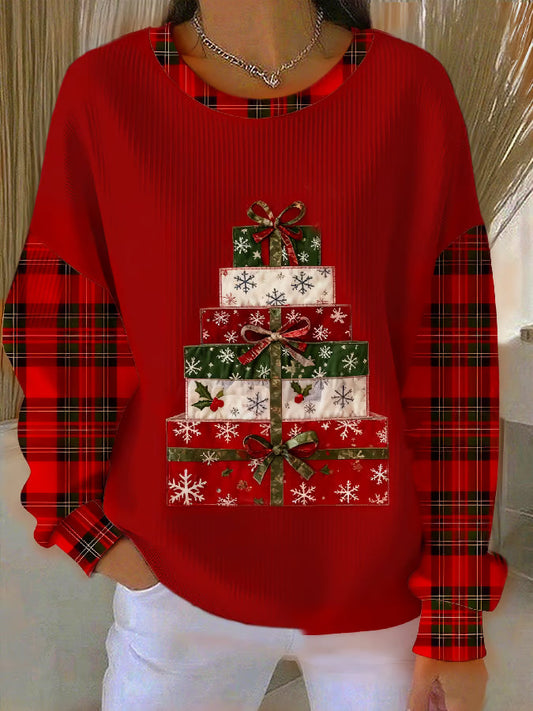Emma - Kersttrui met cadeautjesprint