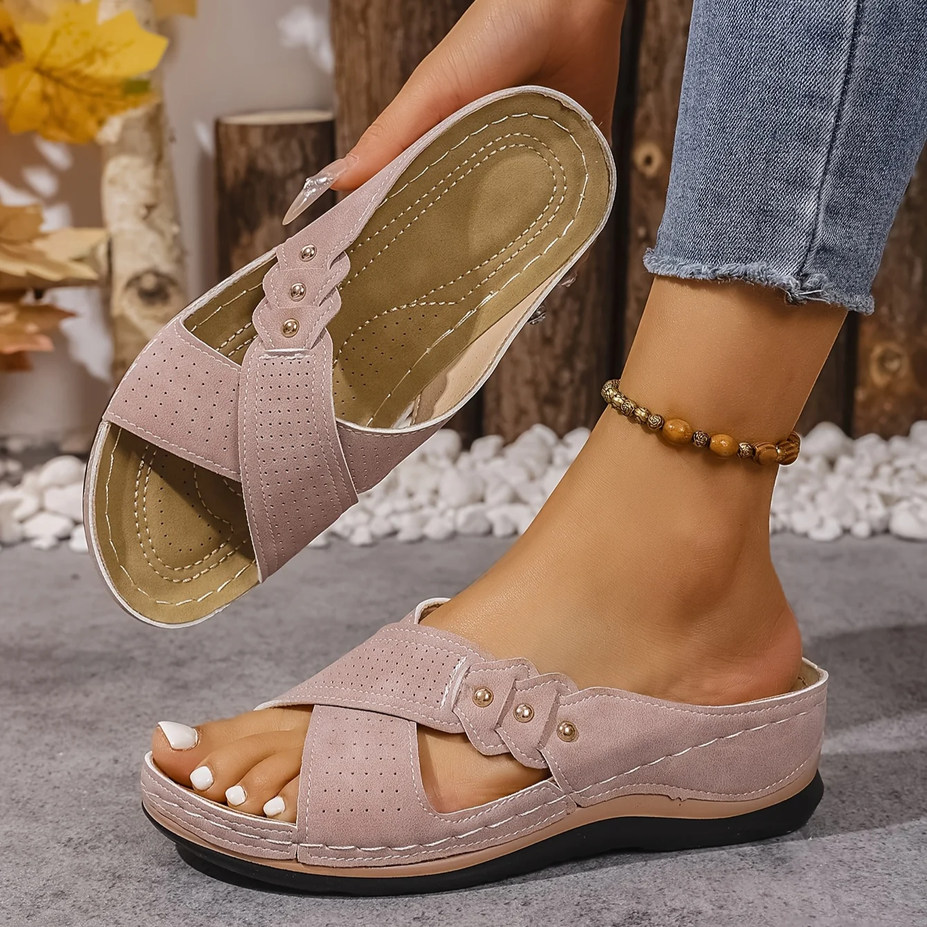 Pascalle | Orthopedische Wedge Sandalen