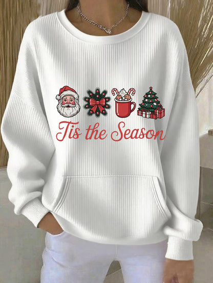 Fenna - Kersttrui met kerstboomprint