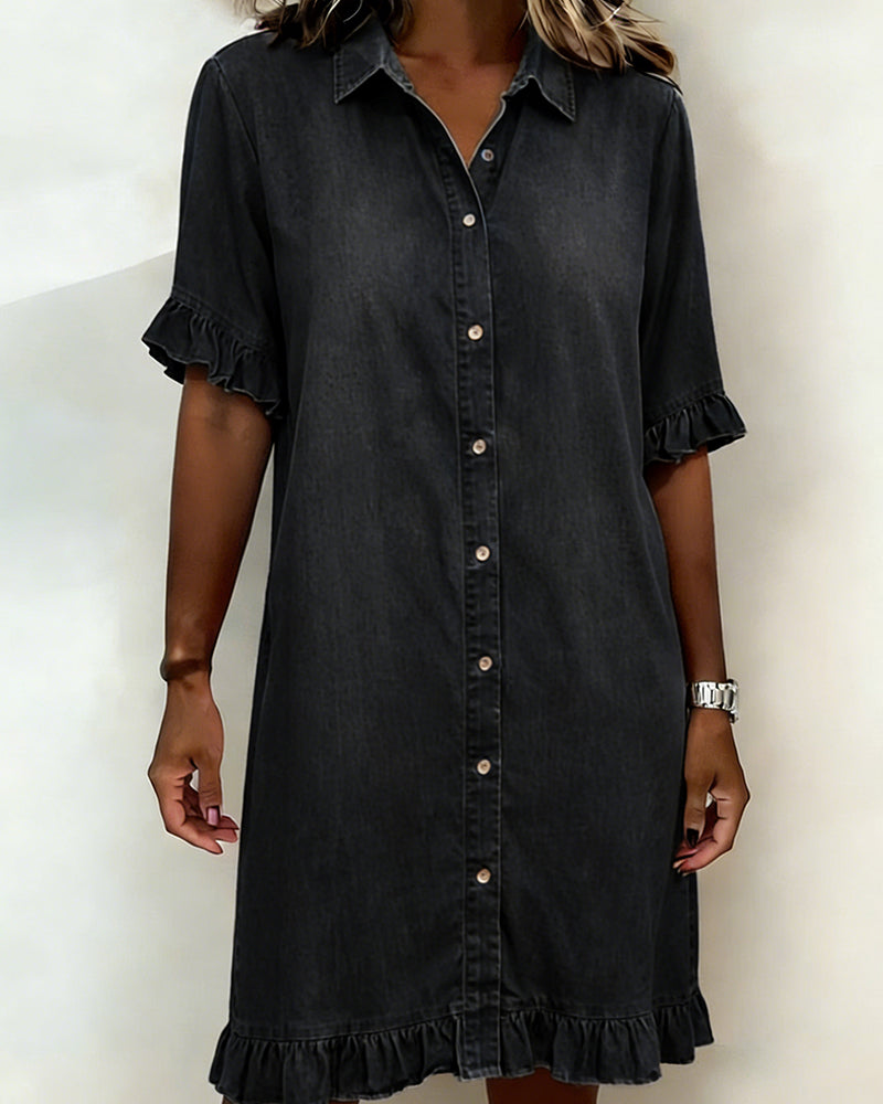 Jongman Mode® | Comfortabele Denim Jurk