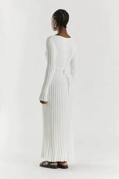 Gebreide maxi jurk