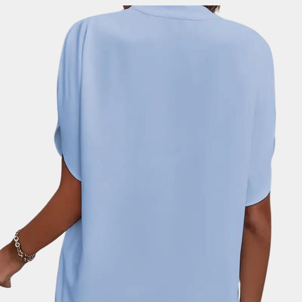 Aiva - Dames zomerblouse met korte mouw