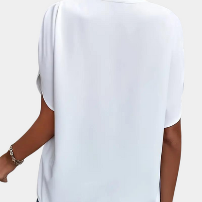 Aiva - Dames zomerblouse met korte mouw