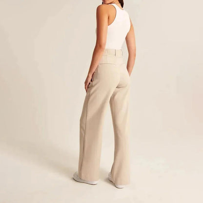 CELINA - Zomerse broek met hoge taille