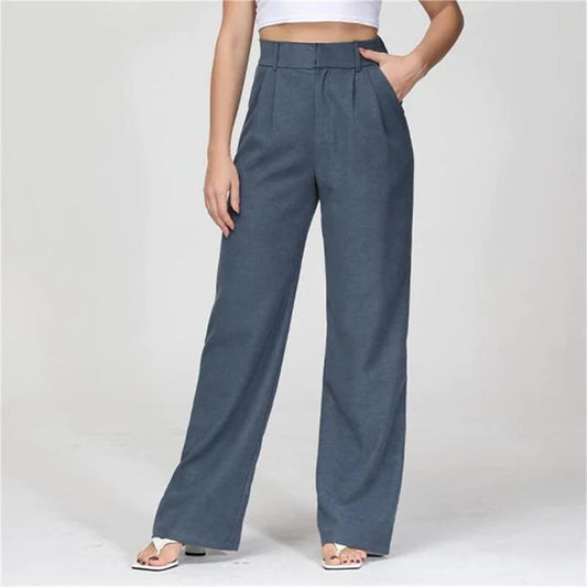 CELINA - Zomerse broek met hoge taille