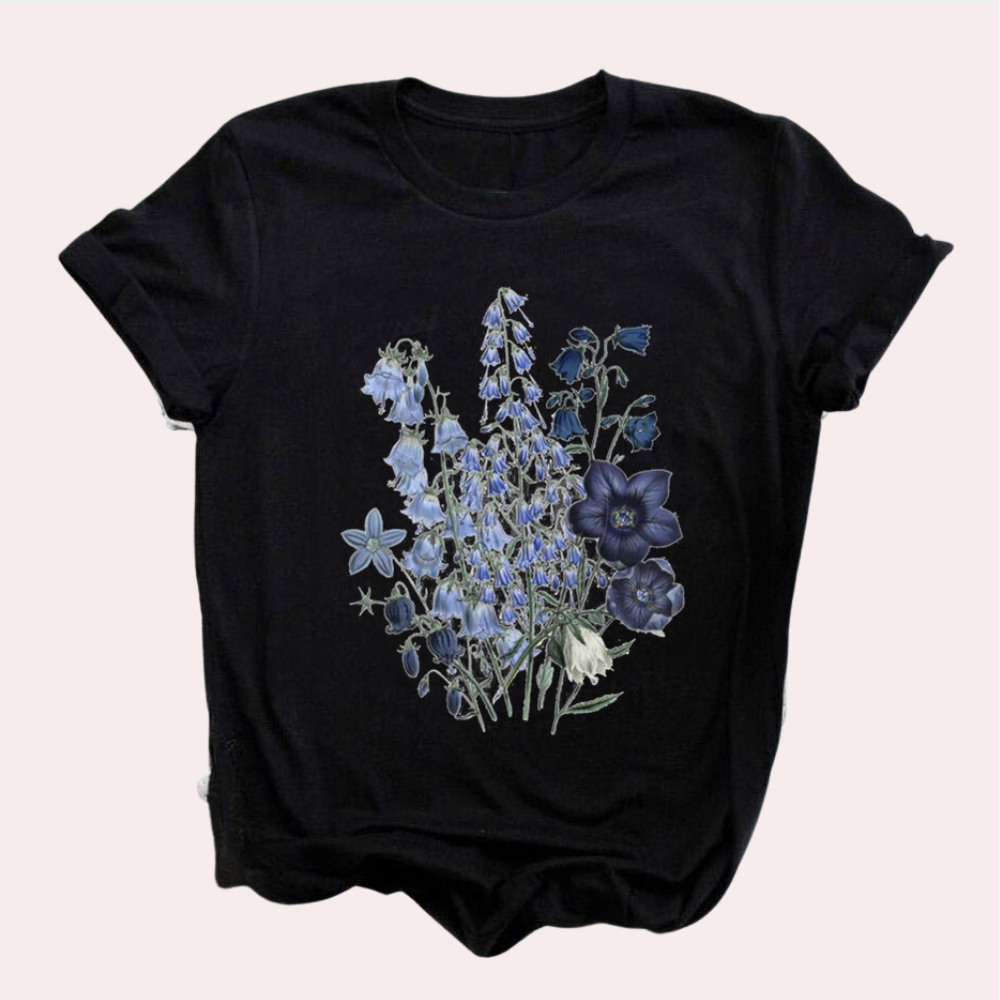 Mirielle - Zomerse T-shirt voor dames met decoratieve print