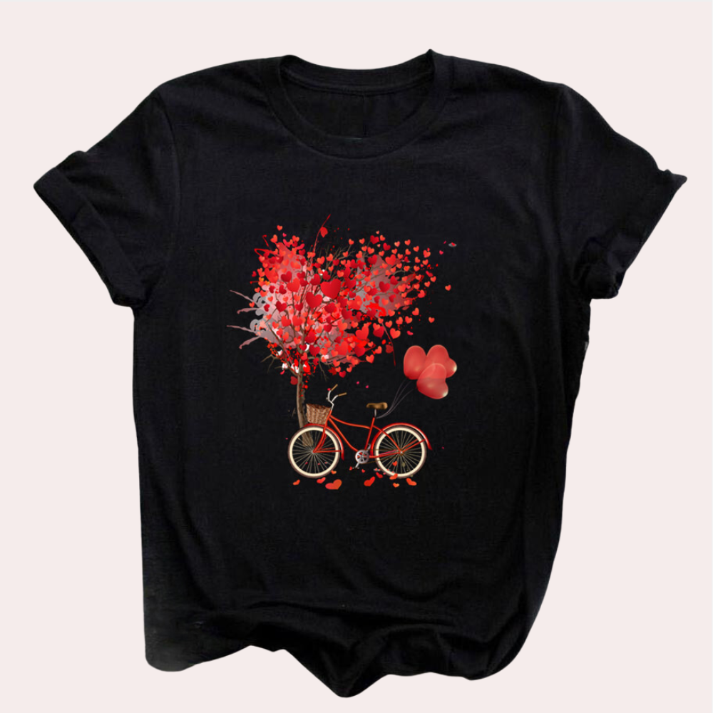Mirielle - Zomerse T-shirt voor dames met decoratieve print