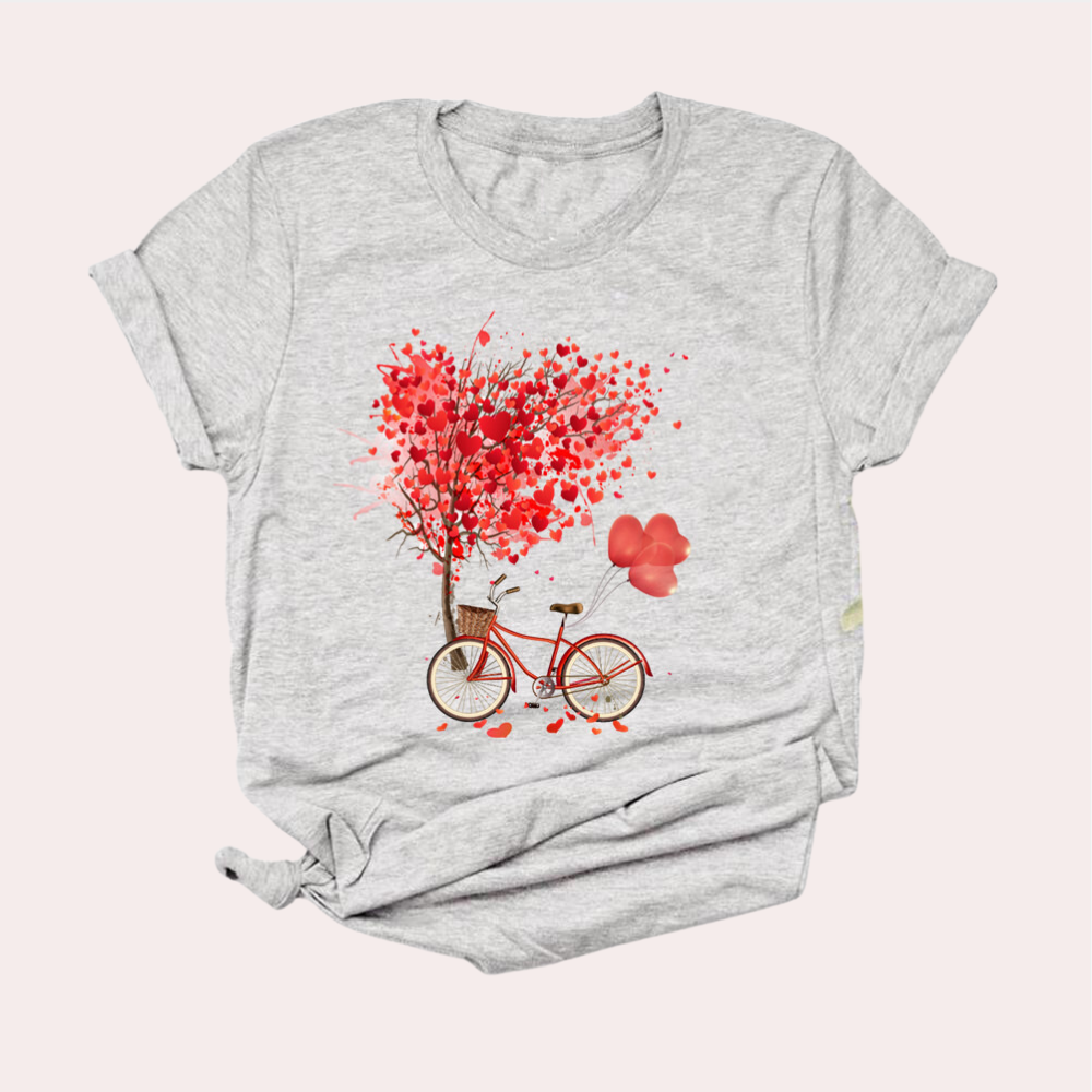 Mirielle - Zomerse T-shirt voor dames met decoratieve print