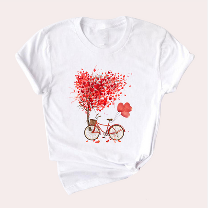 Mirielle - Zomerse T-shirt voor dames met decoratieve print