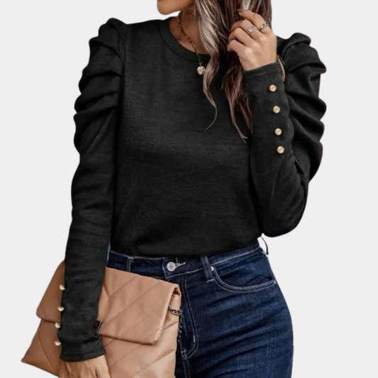 Aimee - Luchtige damesblouse met pofmouwen voor de zomer