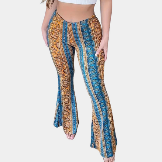 Elvera - Boho stijl uitlopende damesbroek voor de zomer