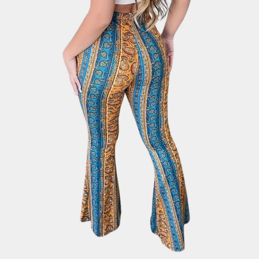 Elvera - Boho stijl uitlopende damesbroek voor de zomer