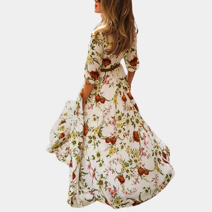 Elegante zomerse gebloemde maxi jurk voor dames