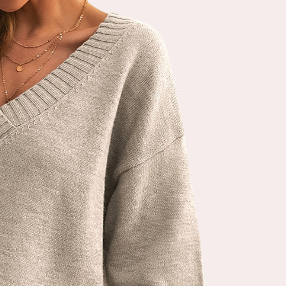 Elegante damestrui met v-hals voor de zomer
