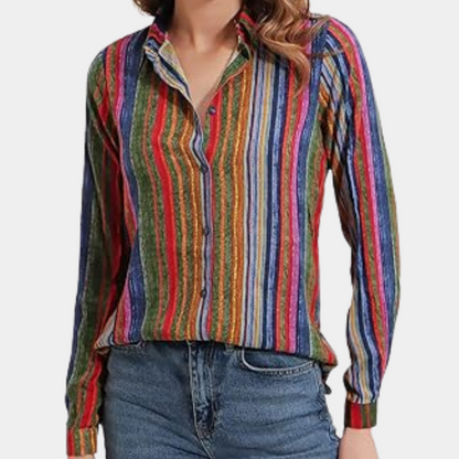 Kleurrijke damesblouse voor de zomer