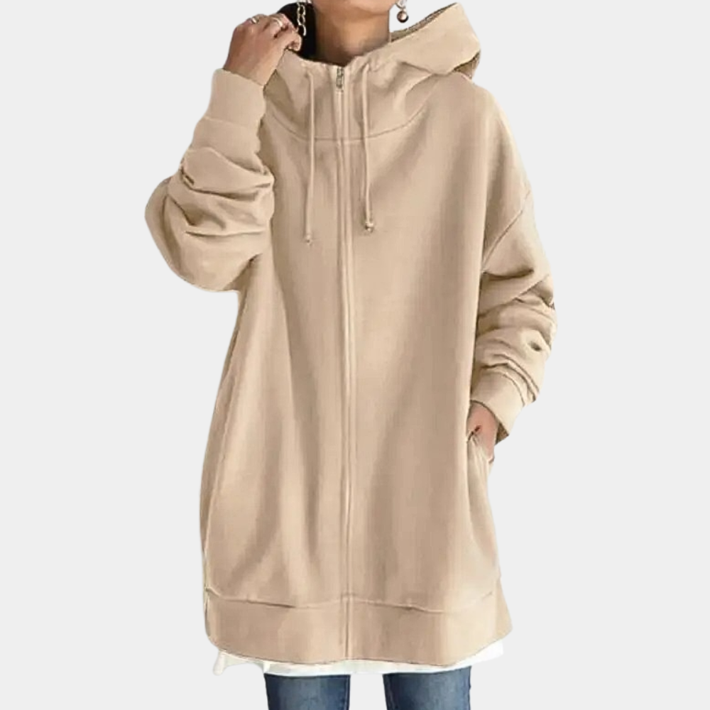 Stijlvolle zomerse zip-up hoodie voor dames