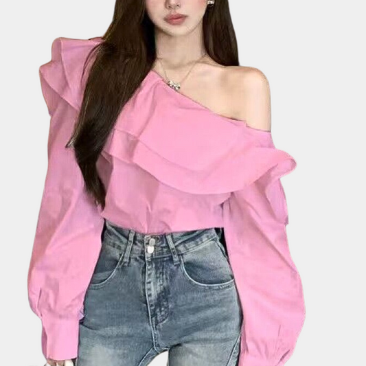 Alena - Elegante Off-Shoulder Zomerblouse voor Dames