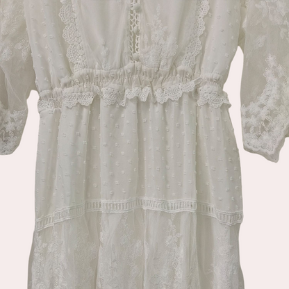 Elegante en klassieke kanten zomerjurk voor dames