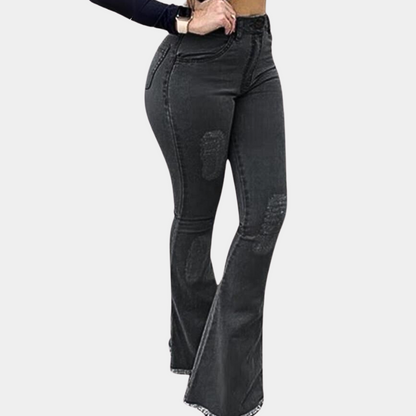 Dames trendy uitlopende zomerbroek