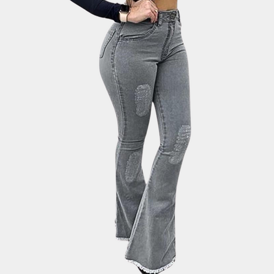 Dames trendy uitlopende zomerbroek