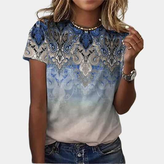 Florinda - Stijlvolle dames zomerblouse voor de lente en zomer