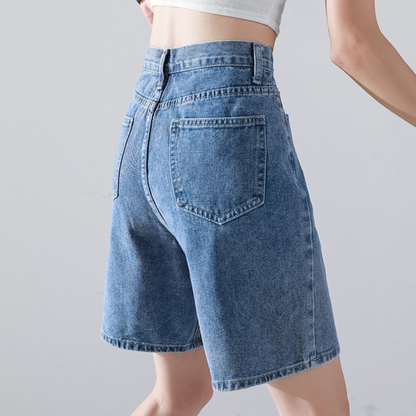 Liesel - Trendy Rechte Denim Shorts voor Dames - Zomereditie