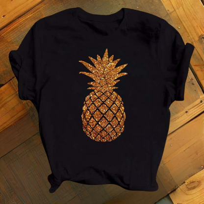 Marisol – Levendige Ananasprint Zomershirt voor Dames