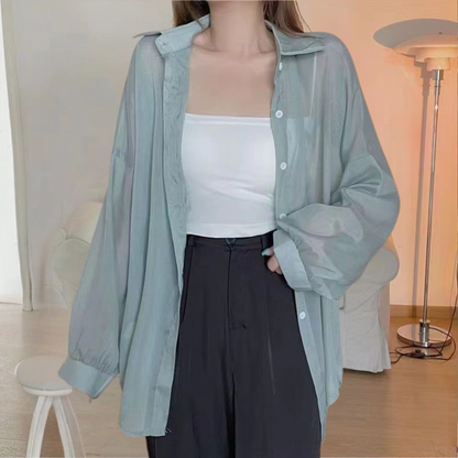 Fiore - Elegante zomershirt met lange mouwen en moderne snit