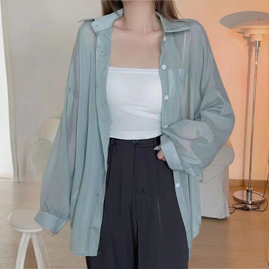Fiore - Elegante zomershirt met lange mouwen en moderne snit