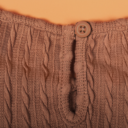 Gebreide mini jurk - stijlvolle ribbed damesjurk met ceintuur