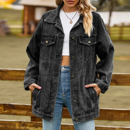 Elizabeth - Dames Stijlvol Denim Zomerjack