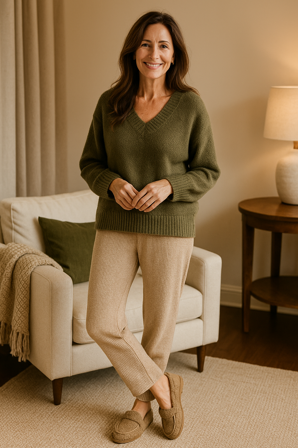 Usha | Luxe Lamswollen Mocassins