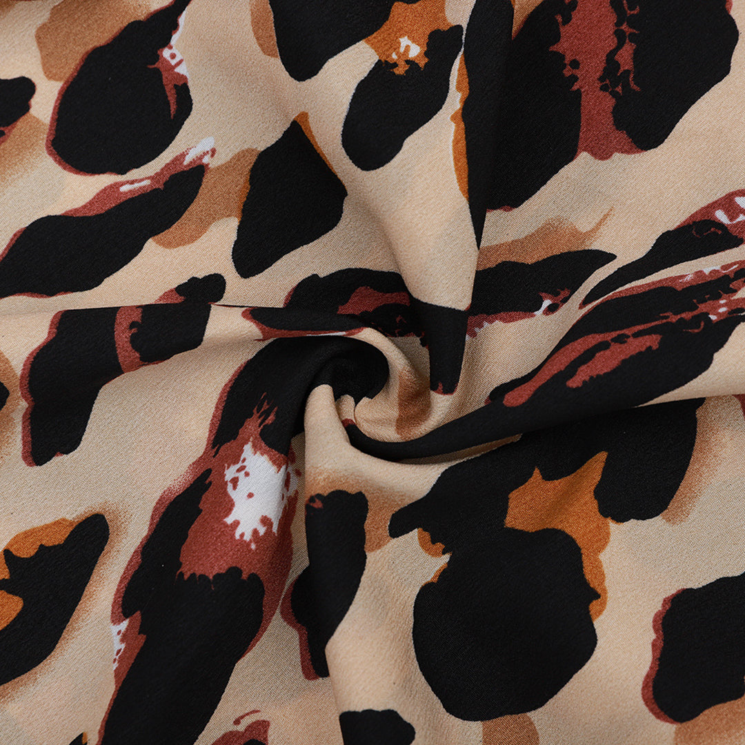 EHLEYR - Zomerse rok met luipaardprint