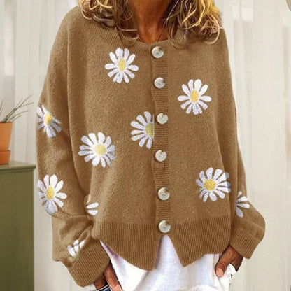 ENYA - Luchtig gebreid vest met knopen voor dames, perfect voor de zomer