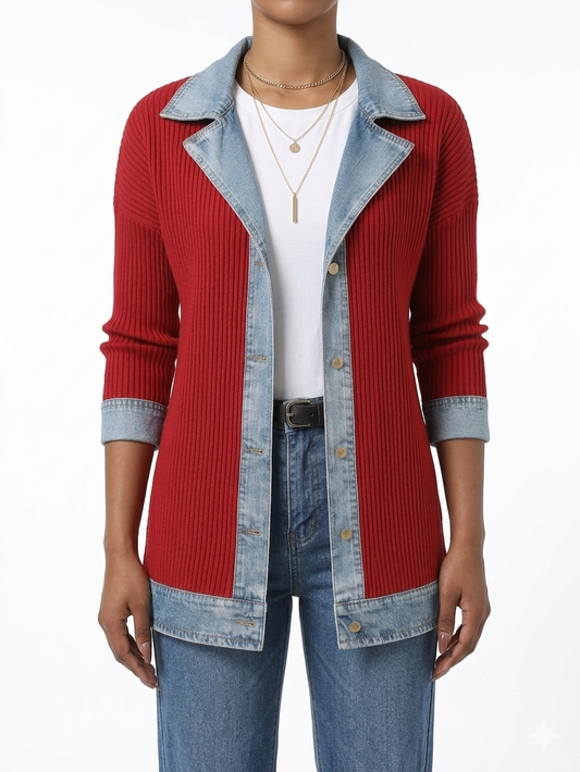 Liv | Rib & Denim Jasje