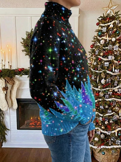 Saraya | Kersttrui met sterrenprint