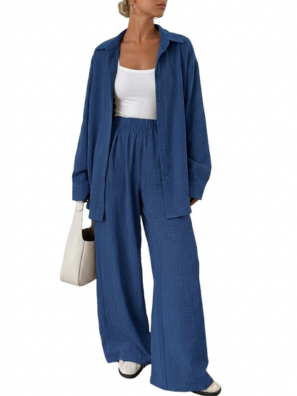 Nova | Tweedelige Linnen-look Set