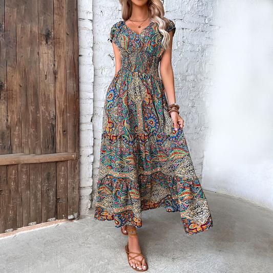 ELVIRA - Modieuze boho zomerjurk