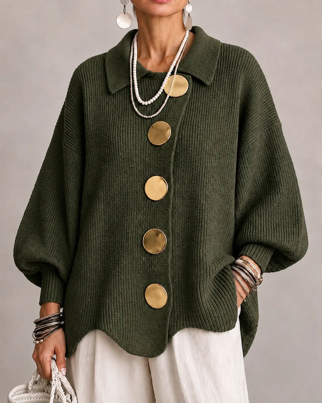 Elara | Oversized gebreide trui voor dames
